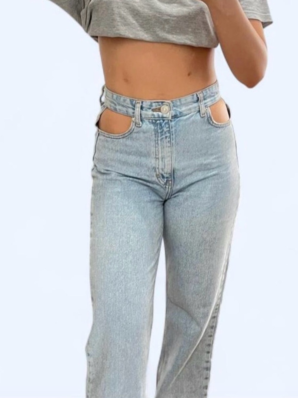 High Waisted Straight Leg Women's Jeans Pull & Bear